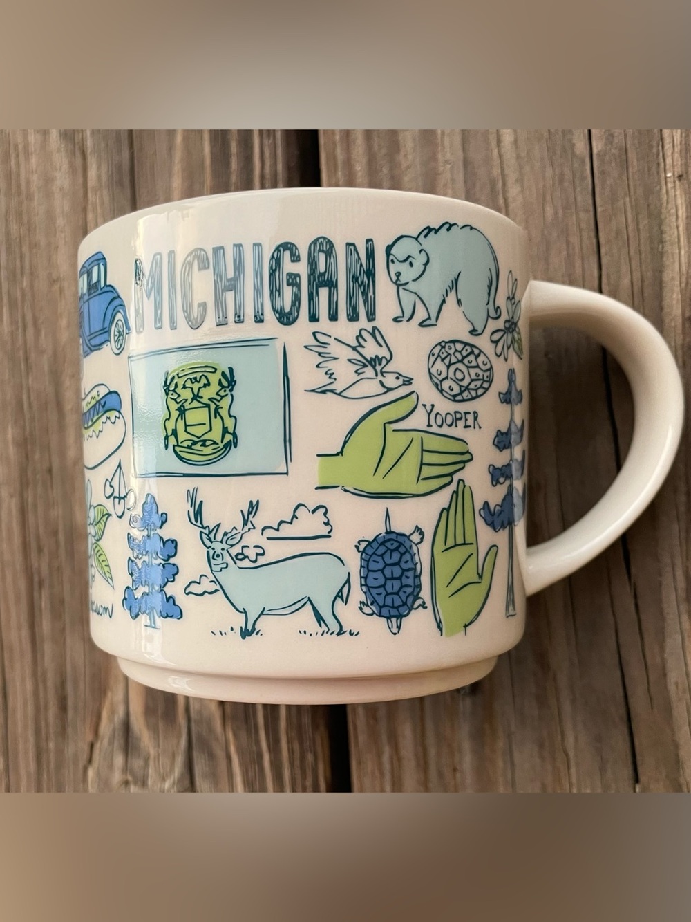 Starbucks- MICHIGAN - Been There Series mug - across the globe